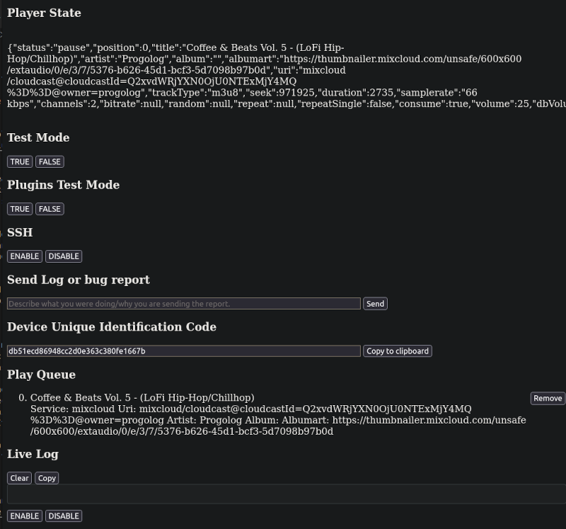 Dev console screen mentioned above, with a refreshingly simple layout for easy reading and use.